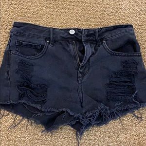 Pacsun high rise Black denim shorts